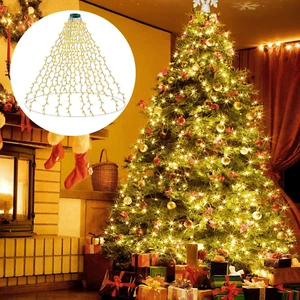 Luci Albero Di Natale,Catene Luminose per Natalizie 2M*16 400Leds Luci Stringa - Foto 1 di 12