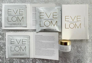 EVE LOM MOISTURE CREAM 0.26 OZ FACE OIL BALM CLEANING OIL AGE DEFYING TREATMENT  - Picture 1 of 2
