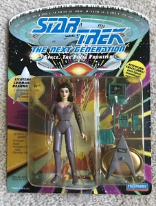 STAR TREK TNG LT COMMANDER DEANNA TROI Action Figure Playmates 1993 NOC “109” - Picture 1 of 12