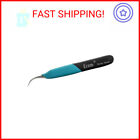 Erem E7sa Stainless Steel Curved Micro Point Anti Magnetic Ergonomic Tweezer, 5"