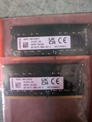 Kingston (8GB) DDR4 1Rx16 (PC4-3200AA) Laptop RAM Memory (KKRVFX-MIF) - Image 1 of 2