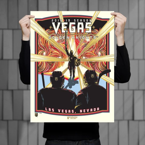 Vegas Golden Knights 2018-19 Season "Spellbound" Serigraph Cover