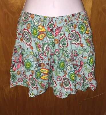 Minifalda Millau tropical floral azul y roja talla pequeña Foto 1 de 4