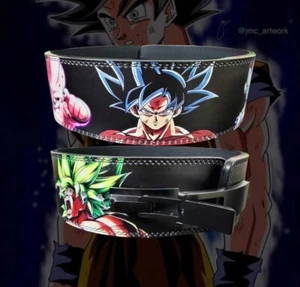 Anime lifting Belt, DBZ Weight Lifting Powerlifting Belt Strength Training Goku - Picture 1 of 5