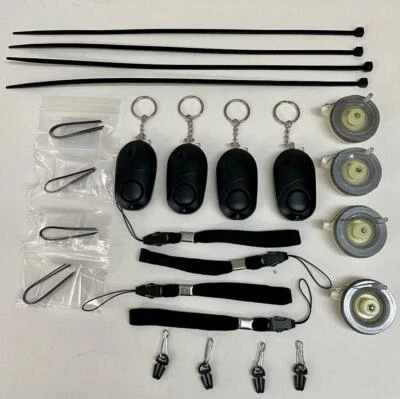 (4-Pack) Camp Guardian Trip wire alarm kit W/ 85ft of Trip wire on reel