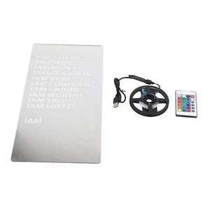 LED Affirmation Mirror Acrylic Mirror USB Mirror Inspirational Mirror - Picture 1 of 12