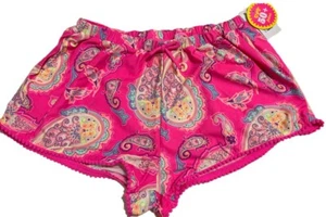 The Children's Big Girls Lightweight Cute Pom Pom Shorts, Neon Berry, L (10-12) - Picture 1 of 3