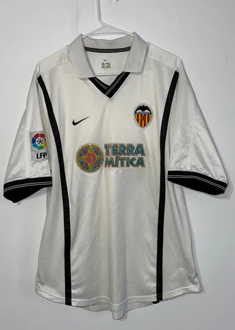 Valencia CF 2000/2001 Home Soccer Jersey - L Cover