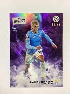 TOPPS IMPACT 2024 GUSTAV ISAKSEN SS LAZIO PARALELO 08/49. - Imagen 1 de 2