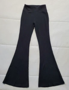 So Girls Flair Ribbed High Rise Leggings Black Luxe Size L 10/12 - Picture 1 of 12