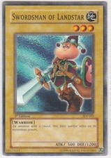 M) Yugioh - Konami - Yu-Gi-Uh! - Swordsman of Landstar - SDJ-002 - Trading Card