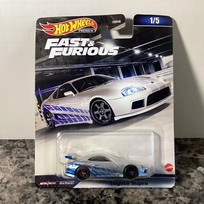 Toyota Supra Hot Wheels Premium Fast Furious Silver 2023 1/5 fundido a presión 1:64 Foto 1 de 4