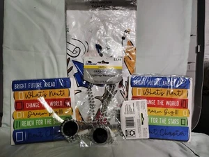 5 Pc Lot Graduation Party Decor Light Up Necklace Table Cover Napkins - Picture 1 of 4