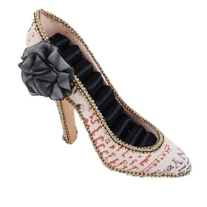 Fashion New Dress Shoe Ring Jewelry Holder Organizer High Heel With Printing - Picture 1 of 2