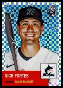2022 Topps Chrome Platinum Anniversary Nick Fortes Xfractor #144 Marlins RC - Bild 1 von 2