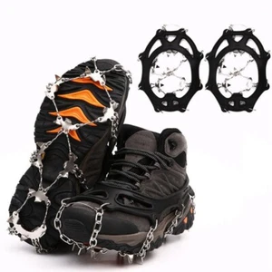 Crampons Ice Cleats Traction Snow Grips for Shoes and Boots - Picture 1 of 17