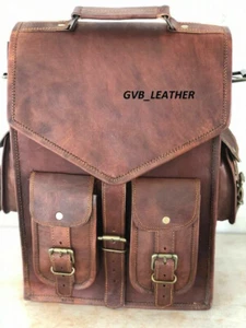 Bolso de Viaje Nuevo Grande Multi Tamaño Cuero Mochila Mochila Mensajero - Imagen 1 de 4