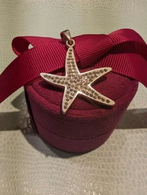 Esprit Luxus Damen Anhänger Weißer Zirkonia Seestern 925 Sterling Silber poliert - Bild 1 von 4