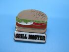 Grill Master Pin Hamburger Shaped BBQ Unique Contest Winner