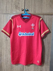Wales National Team Under Armour Rugby Shirt Home 2015/2016 Jersey Men Size M - Picture 1 of 9