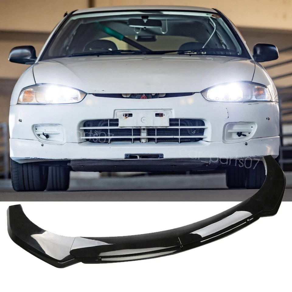 Gloss Black Front Bumper Lip Spoiler Splitter Body Kit For Mitsubishi Mirage Foto 1 de 4