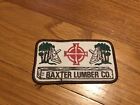 Baxter Lumber Vintage  Patch - -excellent Condition
