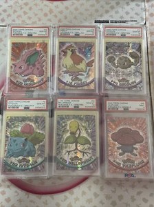 2000 Topps Chrome Pokemon 5 PSA 10 Spectra And 1 PSA 9 Sparkle  Cards