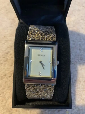 Cara plateada Seksy Rocks 2951 de Sekonda - originalmente £120 Foto 1 de 3