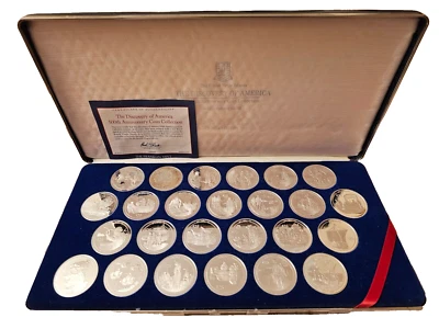 1992 British Virgin Islands $25 Discovery of America 25 Sterling Silver Coin Set - Image 1 of 3
