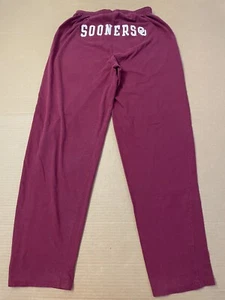VINTAGE Oklahoma Sooners Sweatpants Adult Medium Red Light Pants Elastic Y2K Men - Picture 1 of 11