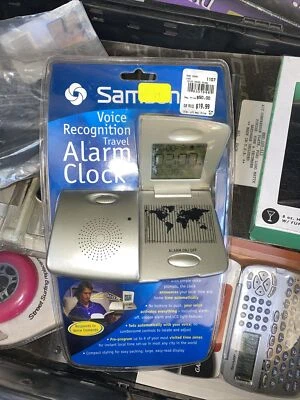 Samsonite Voice Recognition Travel Alarm Clock World Time - Brand New & Sealed - Image 1 of 2