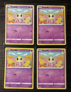 4x Cutiefly 078/203 Pokemon card Evolving Skies common NM - Picture 1 of 1