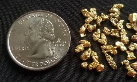 GOLD RUSH! (1) Authentic Alaskan Yukon Gold Nugget / Genuine Natural Ore Bullion Cover