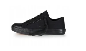 Women's Black Casual Sneakers Comfortable Athletic Shoes Walking Sneaker Smooth - Picture 1 of 8