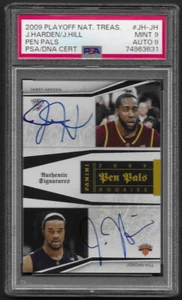 James Harden 2009 Playoff National Treasure Auto 14/50 #JHJH PSADNA 9/PSA 9 - Picture 1 of 1