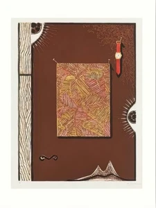 Jasper Johns Face with watch Print 30x40cm - Picture 1 of 3