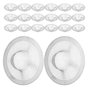  Colador de drenaje para fregadero de baño de 20 piezas: cesta de drenaje de malla de 2,75" - - Imagen 1 de 12