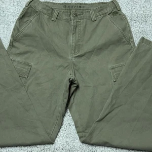 North Face A5 Series Pants Mens 32x29 Green Cargo Outdoor Hiking Roll Up Cotton - Picture 1 of 18