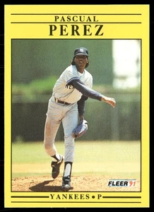 1991 FLEER PASCUAL PEREZ NEW YORK YANKEES #675 - Picture 1 of 2