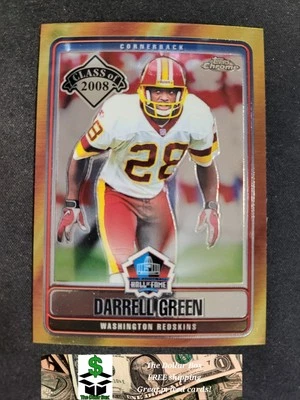 Tarjeta verde Topps 2008 cromada Darrell #HOF-DG Redskins Foto 1 de 2