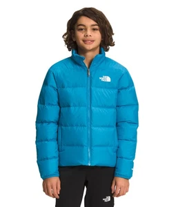 The North Face Teen Reversible North Daunenjacke Acoustic Blau XS 6 Neu mit Etikett - Bild 1 von 17