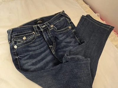 Vintage True Religion Billie Mid Rise Straight Leg Womens Blue Jeans Size 24 NWT - Image 1 of 4