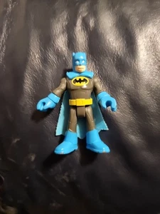 Imaginext Batman, Blue Helmet, And Cloth Cape, Dark Gray - Picture 1 of 12