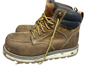 Keen Mens CINCINNATI 6" Brown Leather W/P CARBON TOE Work Utility Boots Sz 9.5EE - Picture 1 of 12
