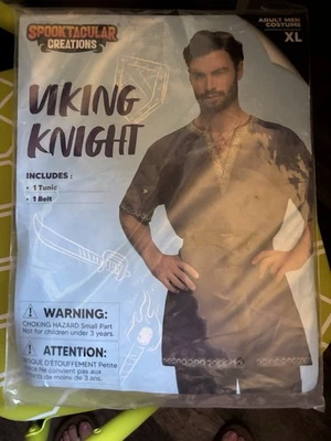 Caballero Vikingo Hombres XL Halloween Azul Disfraz Túnica y Cinturón Spooktacular Creaciones Foto 1 de 2