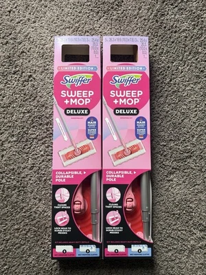 Swiffer Wicked Pink Sweep & Mop Deluxe Kit 2 en 1 Edición Limitada NUEVO Foto 1 de 3