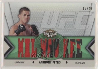 2013 Topps UFC Knockout Triple Threads Relics Emerald /18 Anthony Pettis - Image 1 of 2