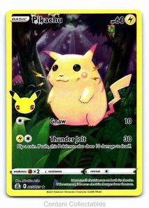 Pikachu 005/025 - SWSH Celebrations 25th - Pokemon Card - Near Mint - Picture 1 of 2