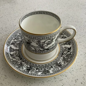 Wedgwood Coffee Cup And Saucer Florentine Pattern - Picture 1 of 3