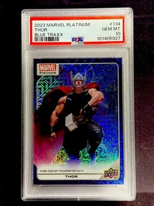 2023 Marvel Platinum #134 Thor Blue Traxx #d 148/499 PSA 10 - Bild 1 von 2